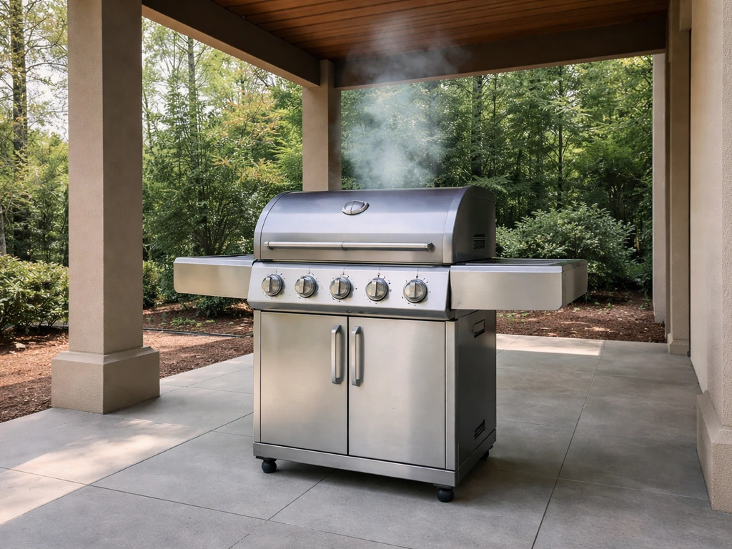 can you grill under a patio