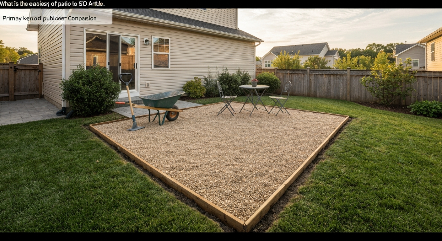 What is the Easiest Type of Patio to Put In: DIY Guide