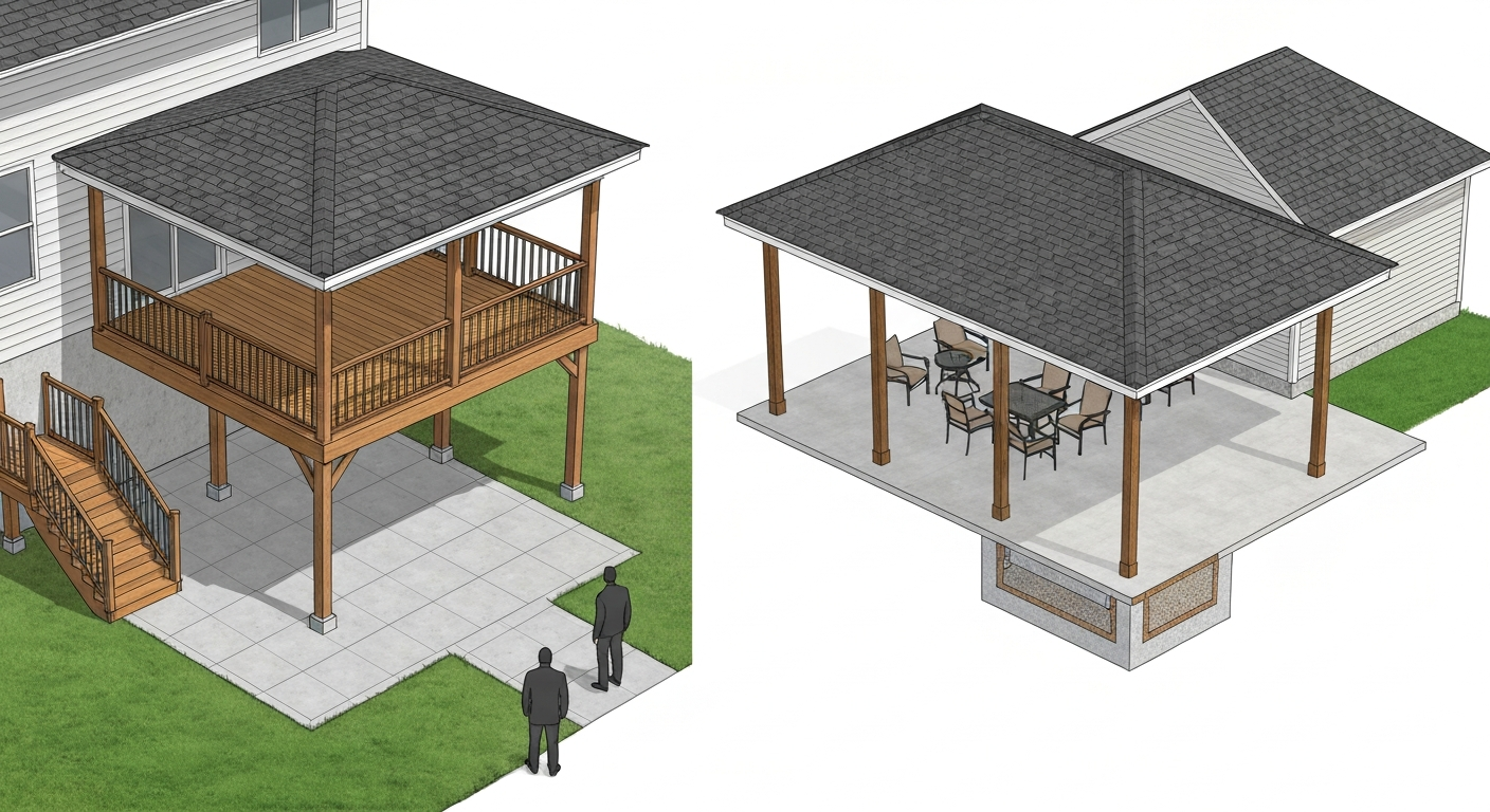 Covered Deck vs Covered Patio: Cost, Pros, and Decision Guide