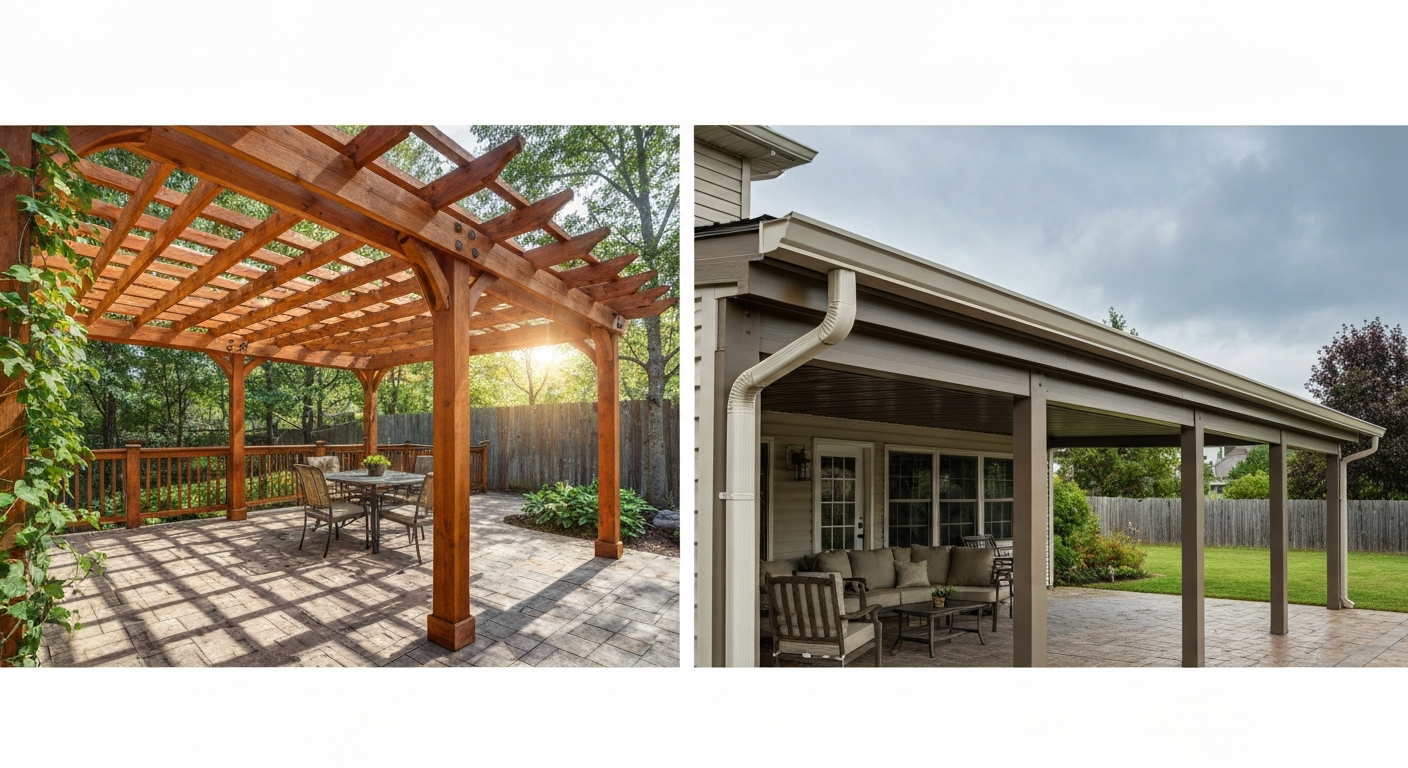Cost of Pergola vs Patio Cover: Complete Homeowner Cost Guide