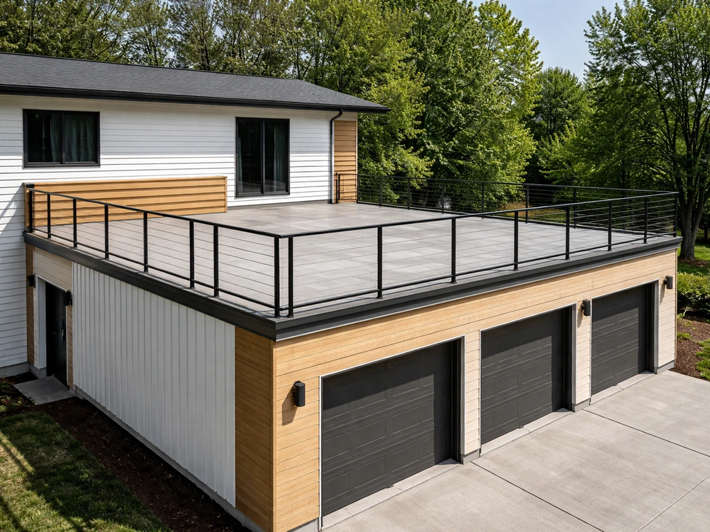 Garage With Patio on Top: Build, Cost, Loads, and Codes Guide