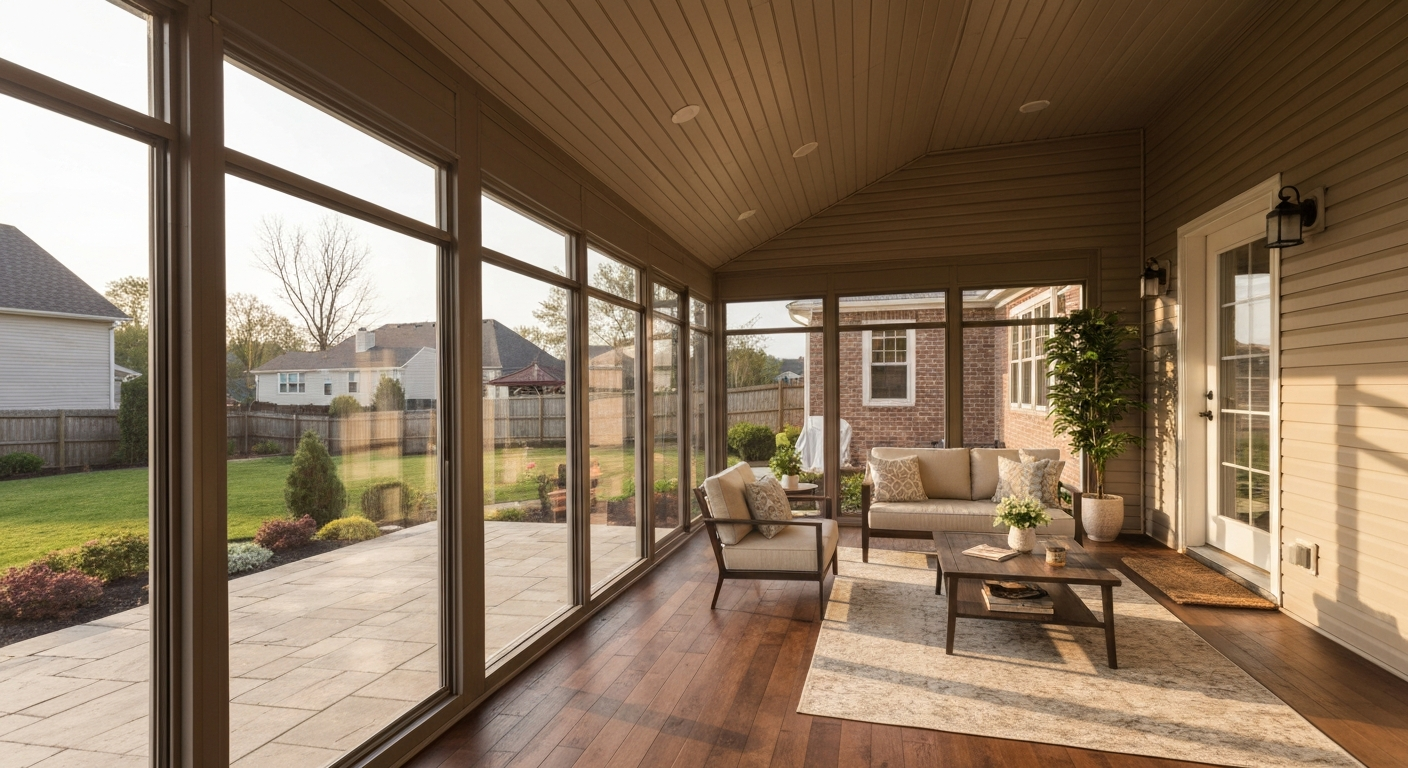 Does Enclosing a Patio Add Value? Guide to ROI & Costs Tips.
