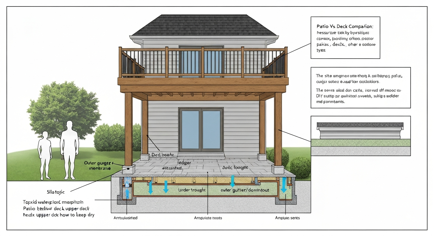 Patio Below Upper Deck: How to Keep It Dry & Waterproof