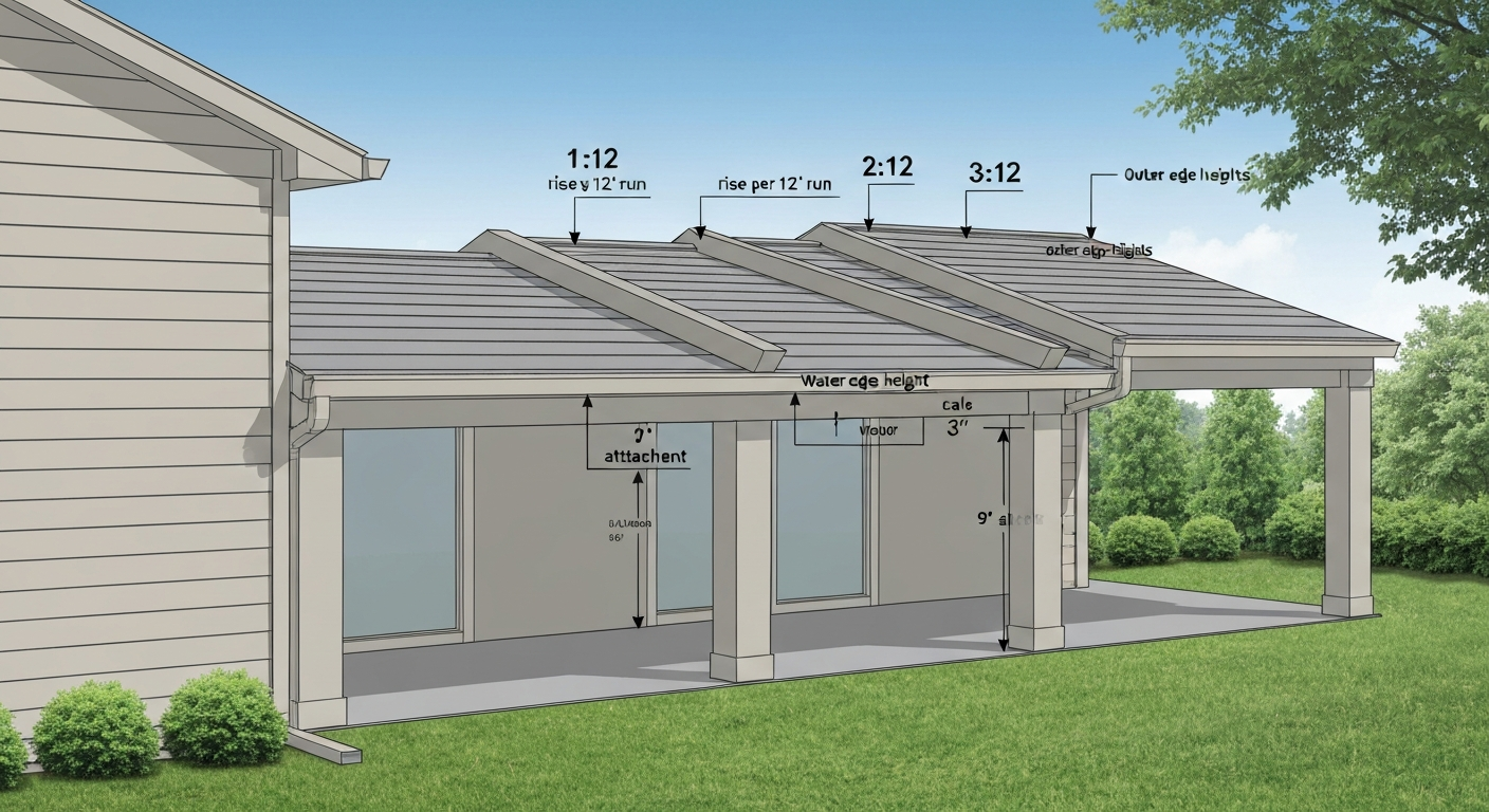 How Much Pitch Should a Patio Cover Have: Recommended Ranges