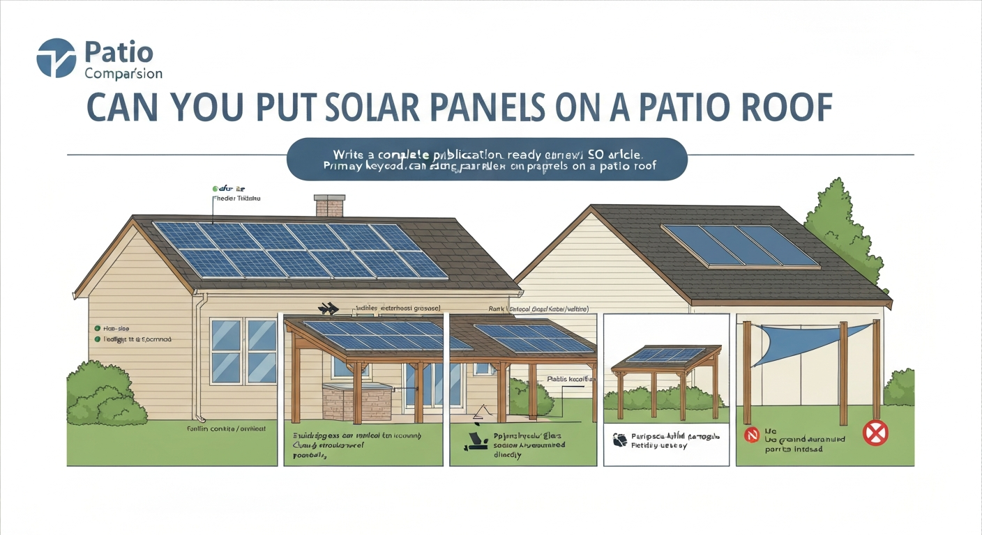Can You Put Solar Panels on a Patio Roof? Practical Guide