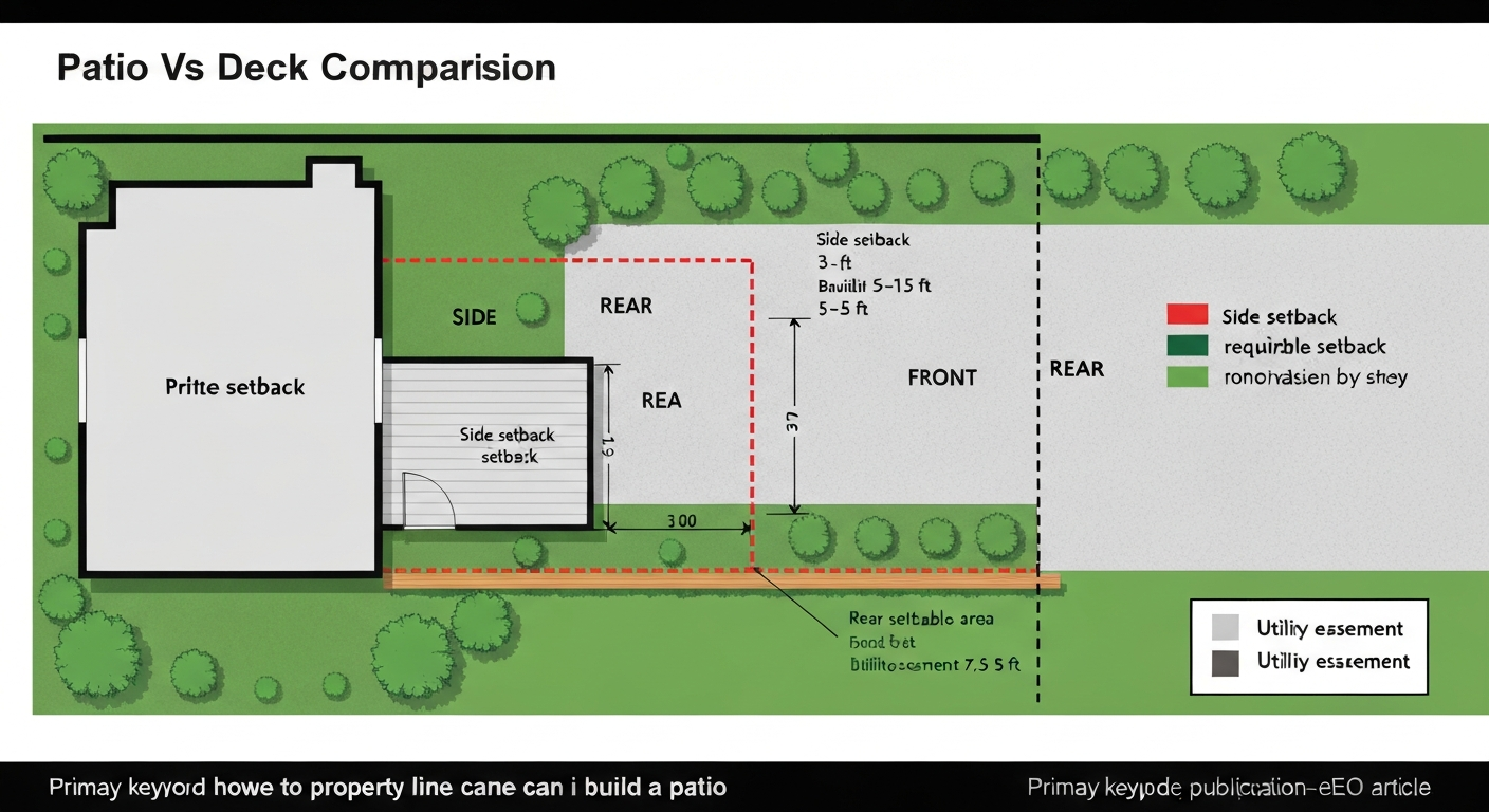 How Close to Property Line Can I Build a Patio: Setbacks