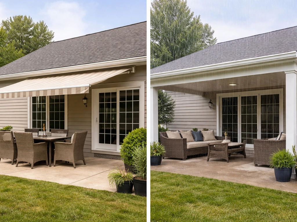 patio cover vs awning