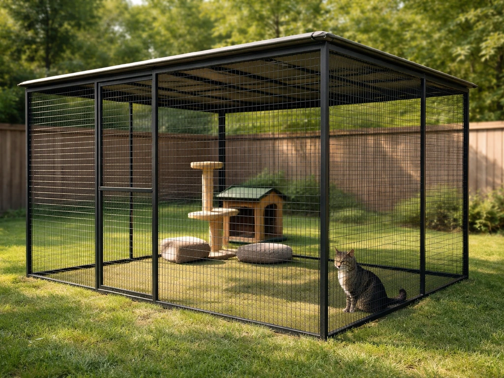 how to build cat patio