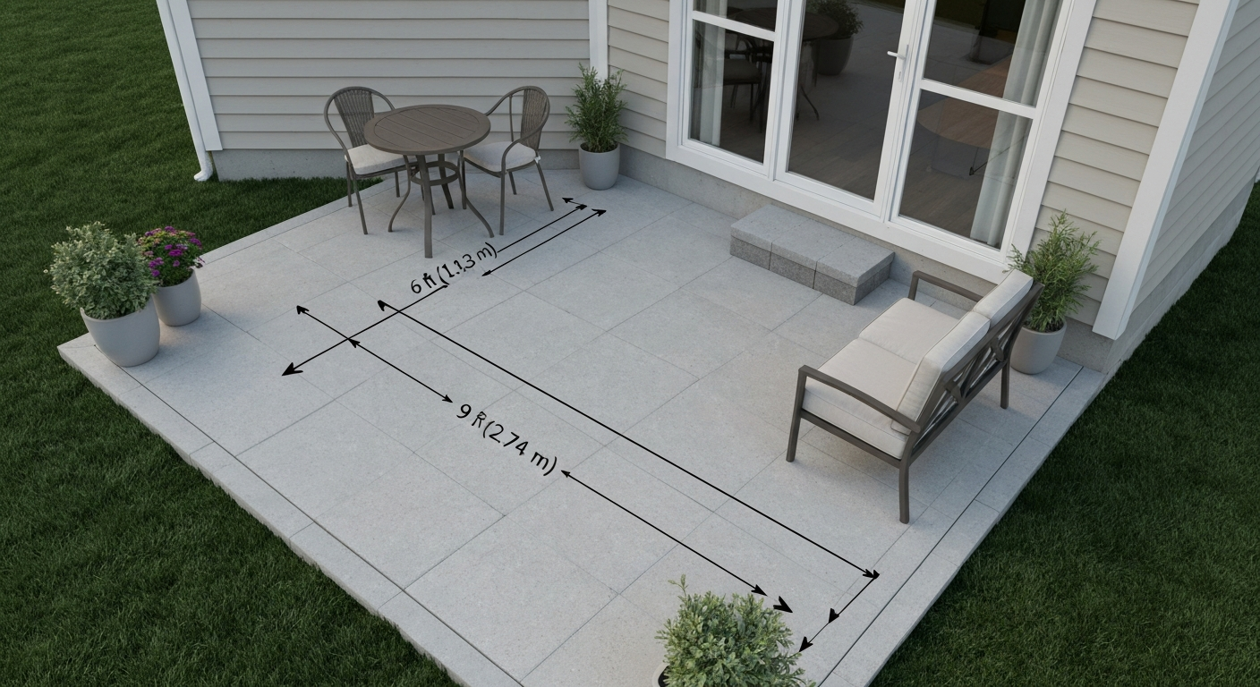 A Rectangular Patio Is 9ft by 6ft: Practical Guide (54 sq ft)
