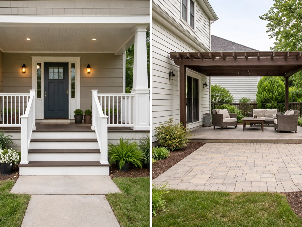 front patio vs porch