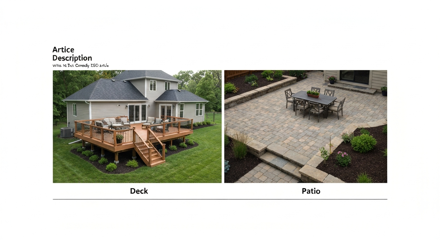 ROI Patio vs Deck: Cost, Resale Impact & Best Choice