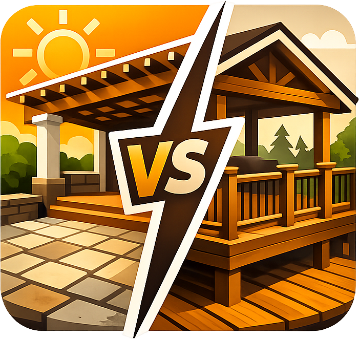 Patio Vs Deck Comparison